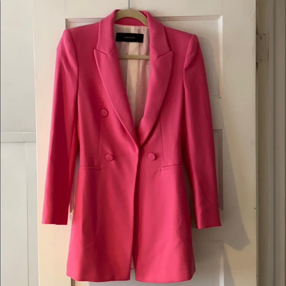 Hot Pink Zara Basic Blazer Sold Out